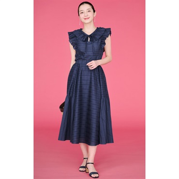 エンブロイダリーレース切り替えギャザースカート