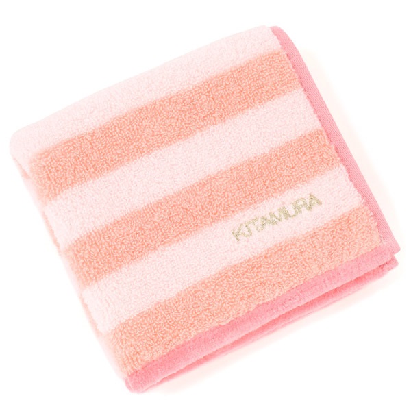 タオルハンカチ(ピンク／コーラル)
