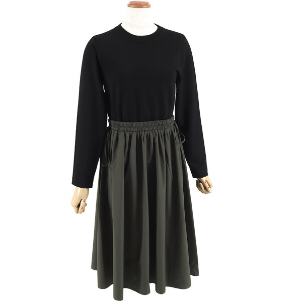 ニットドッキングワンピース(ブラック-M(38))