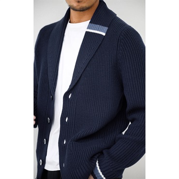 ショールカラーカーディガン