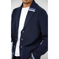 ショールカラーカーディガン