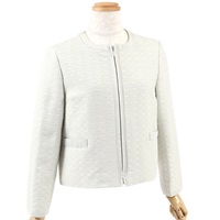 オリジナルジャガードジップアップジャケット(ベージュ-S(36))