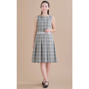 グレンチェックジャンパースカート