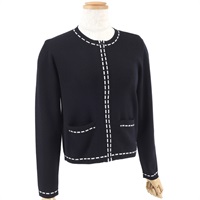 配色ニットカーディガン