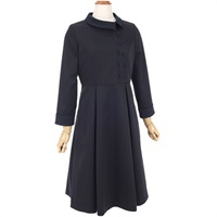 ドットジャガードワンピース(ダークブルー-S(36))