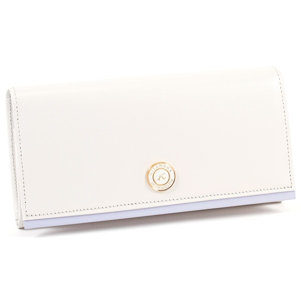 長財布(ライトグレー／ラベンダー)