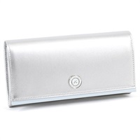長財布(シルバー／アイスブルー)