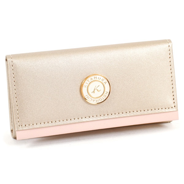 キーケース(ゴールド／ピンク)