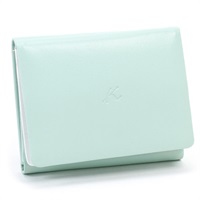 三折財布(ライトグリーン／パールホワイト)
