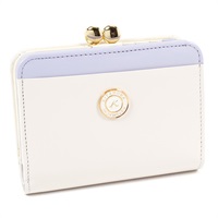 二折財布(ライトグレー／ラベンダー)