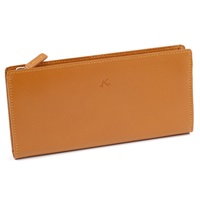 長財布(キャメル／イエローステッチ)