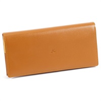 長財布(キャメル／イエローステッチ)