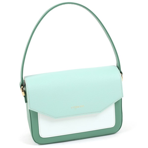 ハンドバッグ(グリーン／ライトグリーン)