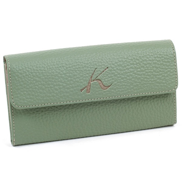 長財布(カーキ／サンドベージュ)