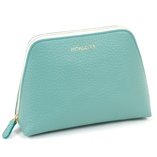 ポーチ(グリーン／アイスブルー)