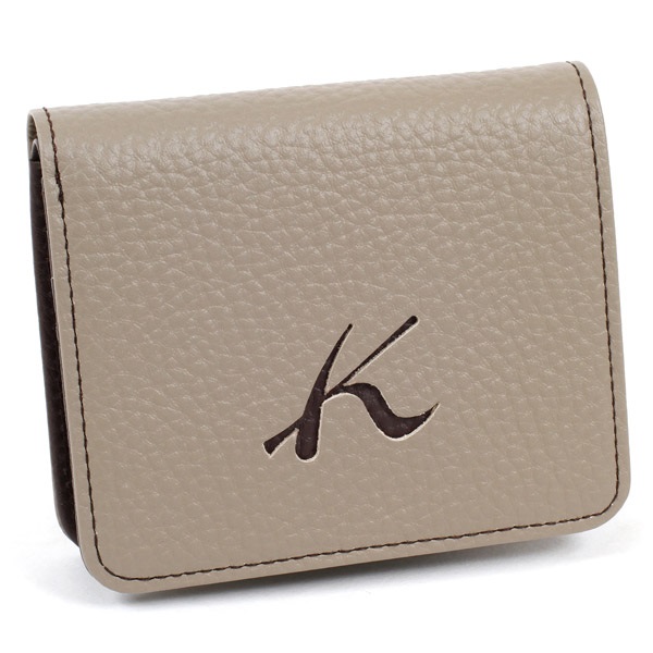 二折財布(サンドベージュ／チョコ)