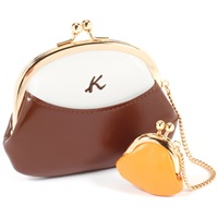 小銭入れ(ブラウン／コンビ)