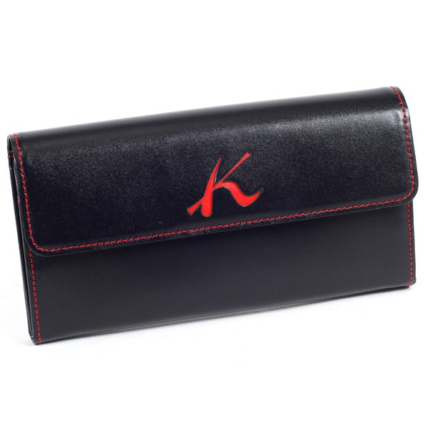 長財布(ダークブルー／レッド)