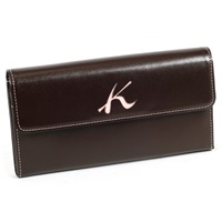 長財布(チョコ／ピンク)