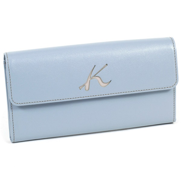 長財布(ブルーグレー／ライトグレー)