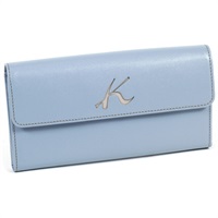 長財布(ブルーグレー／ライトグレー)