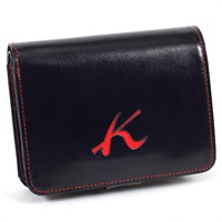 二折財布(ダークブルー／レッド)