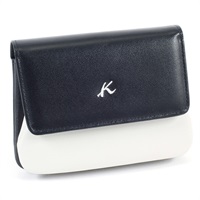 二折財布(ダークブルー／ホワイト)