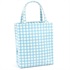 ショッピングバッグ(アイスブルー（チェック）)