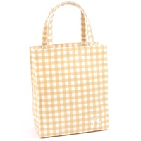 ショッピングバッグ(ベージュ（チェック）)