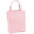 ショッピングバッグ(ピンク（チェック）)
