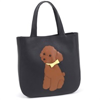 セミショルダーバッグ（トイプードル）(ダークブルー／ブラウン【入荷予定日：2月15日】)