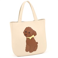 セミショルダーバッグ（トイプードル）(ライトベージュ／ブラウン【入荷予定日：2月15日】)