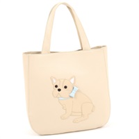 セミショルダーバッグ（フレンチブル）(ライトベージュ／ベージュ)