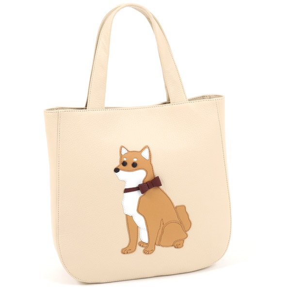 セミショルダーバッグ（柴犬）(ライトベージュ／キャメル【入荷予定日：2月15日】)