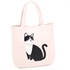 セミショルダーバッグ（ネコ）(ピンク／ブラック【入荷予定日：2月1日】)