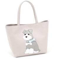 ハンドバッグ（ミニチュア・シュナウザー）(ライトグレー／グレー【入荷予定日：2月1日】)