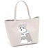 ハンドバッグ（ミニチュア・シュナウザー）(ライトグレー／グレー【入荷予定日：2月1日】)