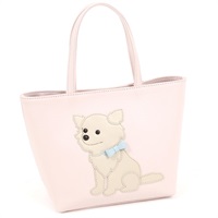 ハンドバッグ（チワワ）(ピンク／ベージュ)