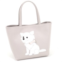 ハンドバッグ（チワワ）(ライトグレー／ホワイト【入荷予定日：2月1日】)