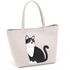 ハンドバッグ（ネコ）(ライトグレー／ブラック【入荷予定日：2月1日】)