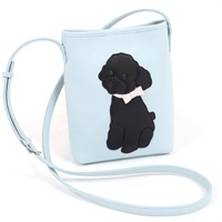 ショルダーバッグ（トイプードル）(アイスブルー／ブラック)