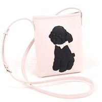 ショルダーバッグ（トイプードル）(ピンク／ブラック)