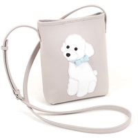 ショルダーバッグ（トイプードル）(ライトグレー／ホワイト【入荷予定日：2月1日】)