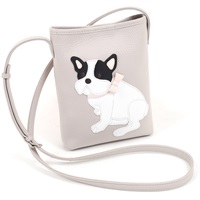 ショルダーバッグ（フレンチブル）(ライトグレー／ブラック【入荷予定日：2月1日】)