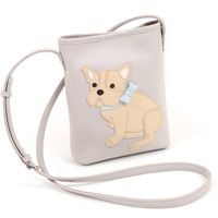 ショルダーバッグ（フレンチブル）(ライトグレー／ベージュ)