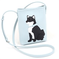 ショルダーバッグ（柴犬）(アイスブルー／ブラック【入荷予定日：2月1日】)