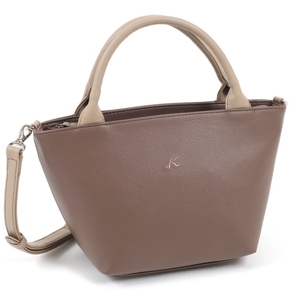 ２ｗａｙハンドバッグ(ココア／サンドベージュ)