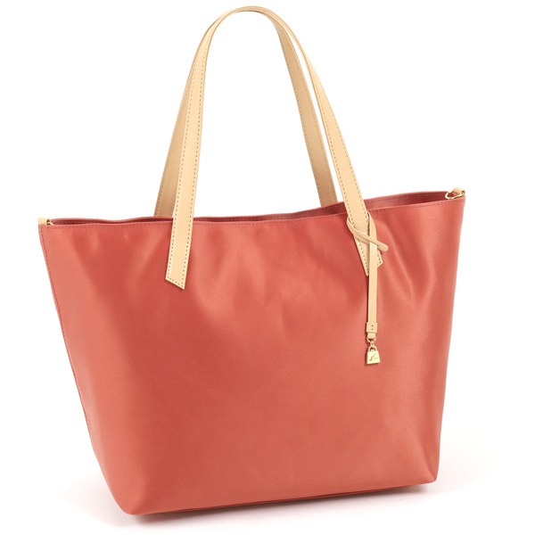 セミショルダーバッグ(サーモン／ベージュ)