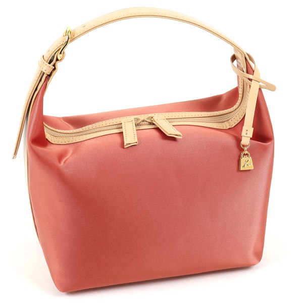 ハンドバッグ(サーモン／ベージュ)