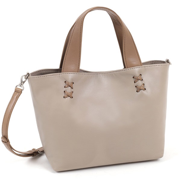 ２ｗａｙハンドバッグ(サンドベージュ／ココア)